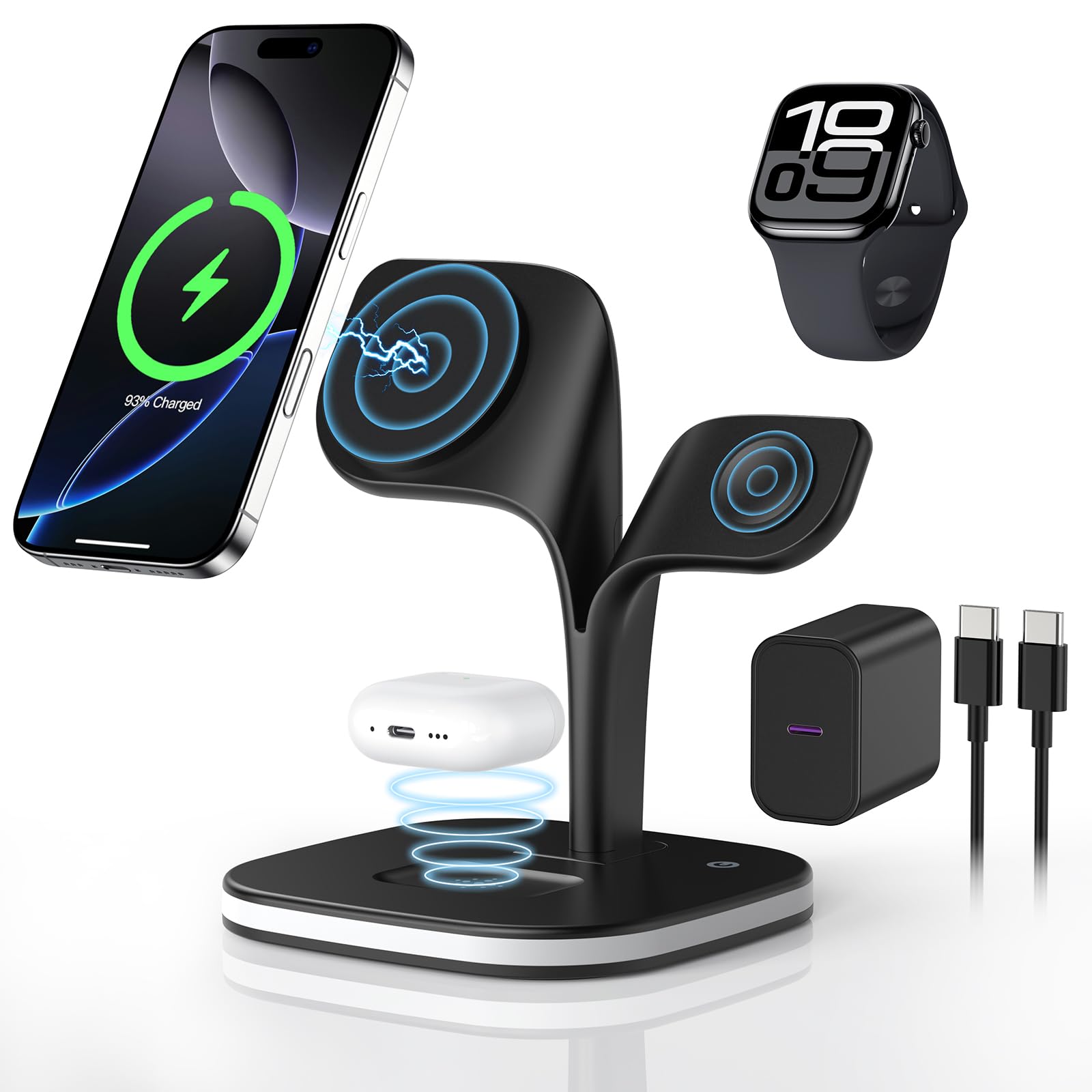 3 in 1 Magsafe Ladestation Pro für iPhone, Apple Watch & AirPods