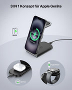 Mag-Safe Ladestation für iPhone, Apple Watch und AirPods