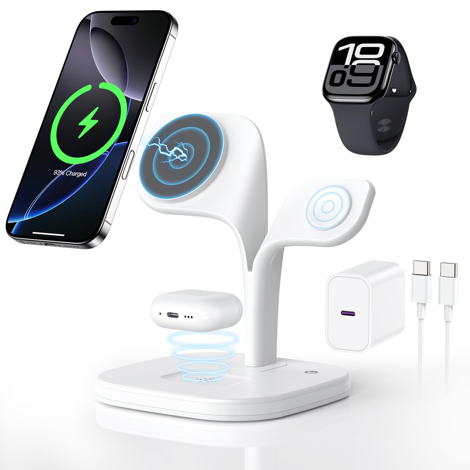 3 in 1 Magsafe Ladestation Pro für iPhone, Apple Watch & AirPods