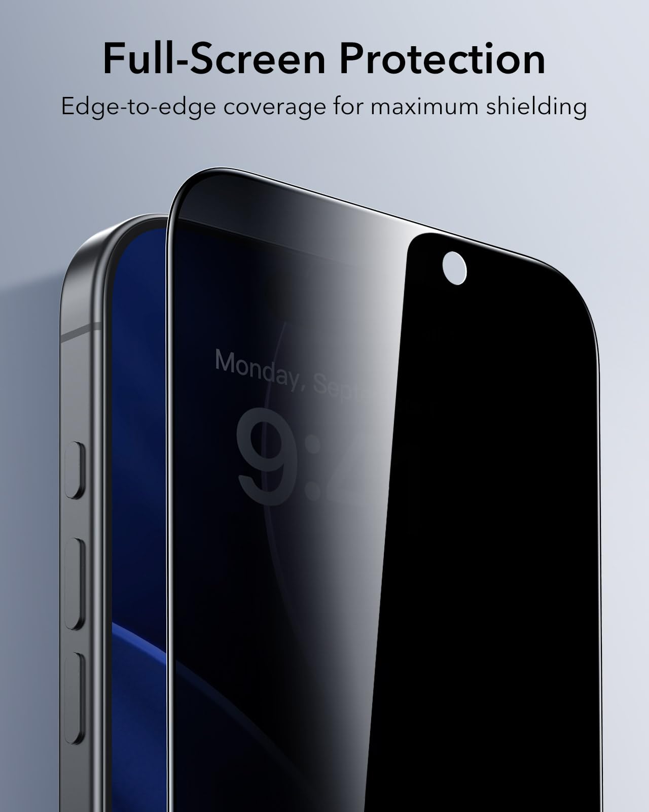 ESR Displayschutz für iPhone serie 14-17; Panzerglas, Eco-Frame