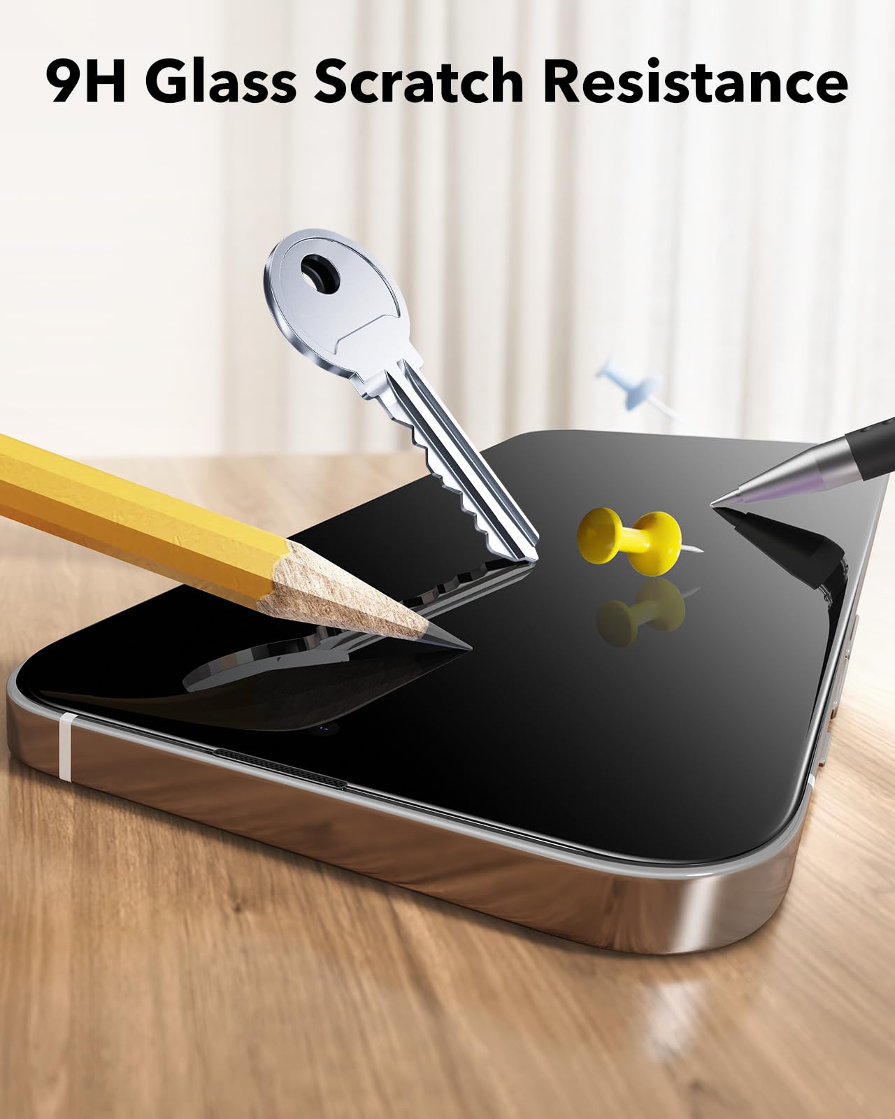 ESR Displayschutz für iPhone serie 14-17; Panzerglas, Eco-Frame