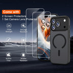 Schutzset für Iphone 17 Pro, Temperaturglas, Displayschutz, Silikon-Schutz-Hülle, Kameraschutz