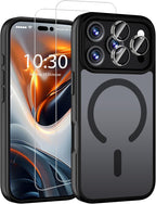 Schutzset für Iphone 17 Pro, Temperaturglas, Displayschutz, Silikon-Schutz-Hülle, Kameraschutz