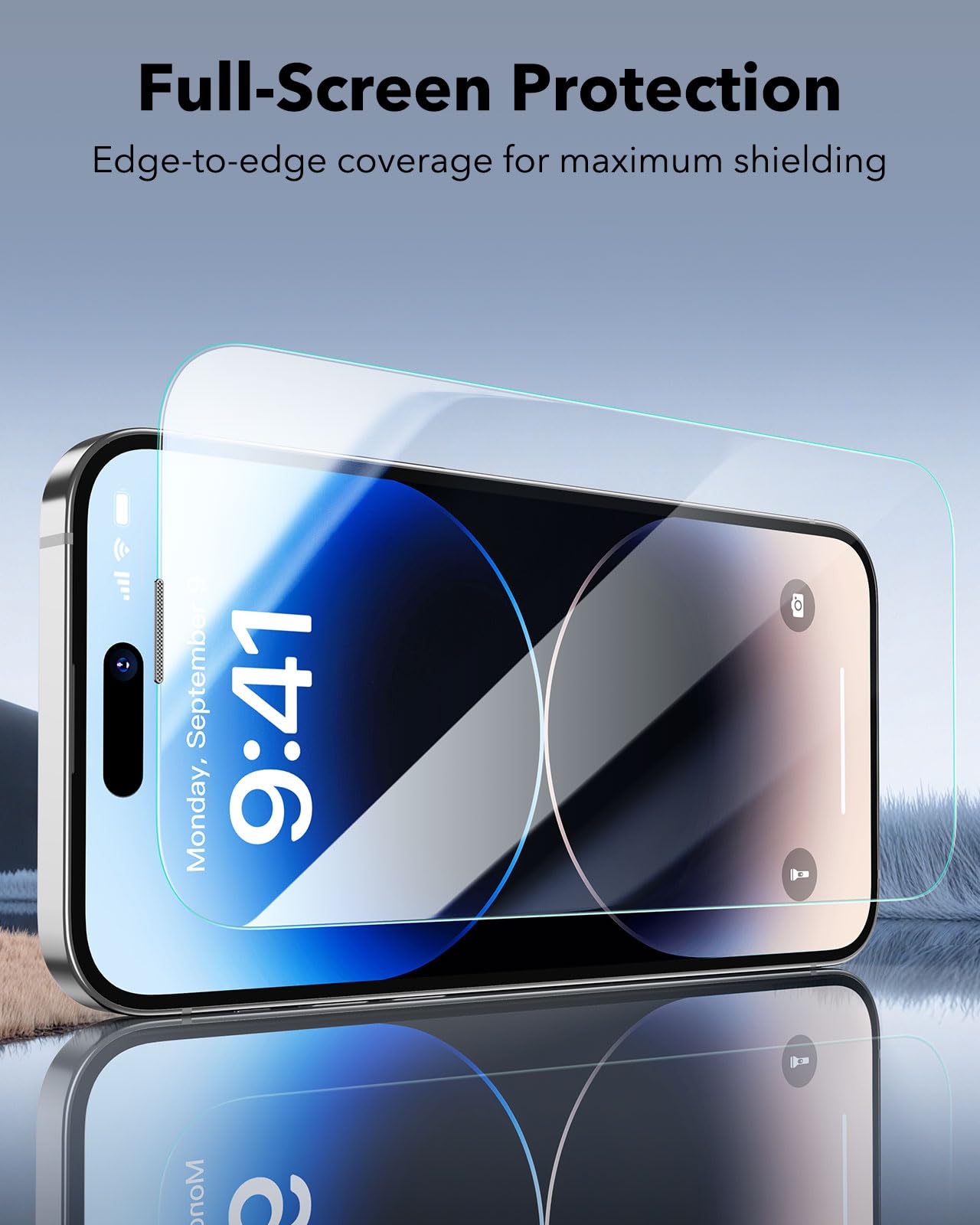 ESR Displayschutz für iPhone serie 14-17; Panzerglas, Eco-Frame