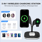 3 in 1 Magsafe Ladestation Pro für iPhone, Apple Watch & AirPods