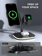 3 in 1 Magsafe Ladestation Pro für iPhone, Apple Watch & AirPods