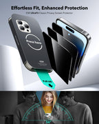 ESR Displayschutz für iPhone serie 14-17; Panzerglas, Eco-Frame