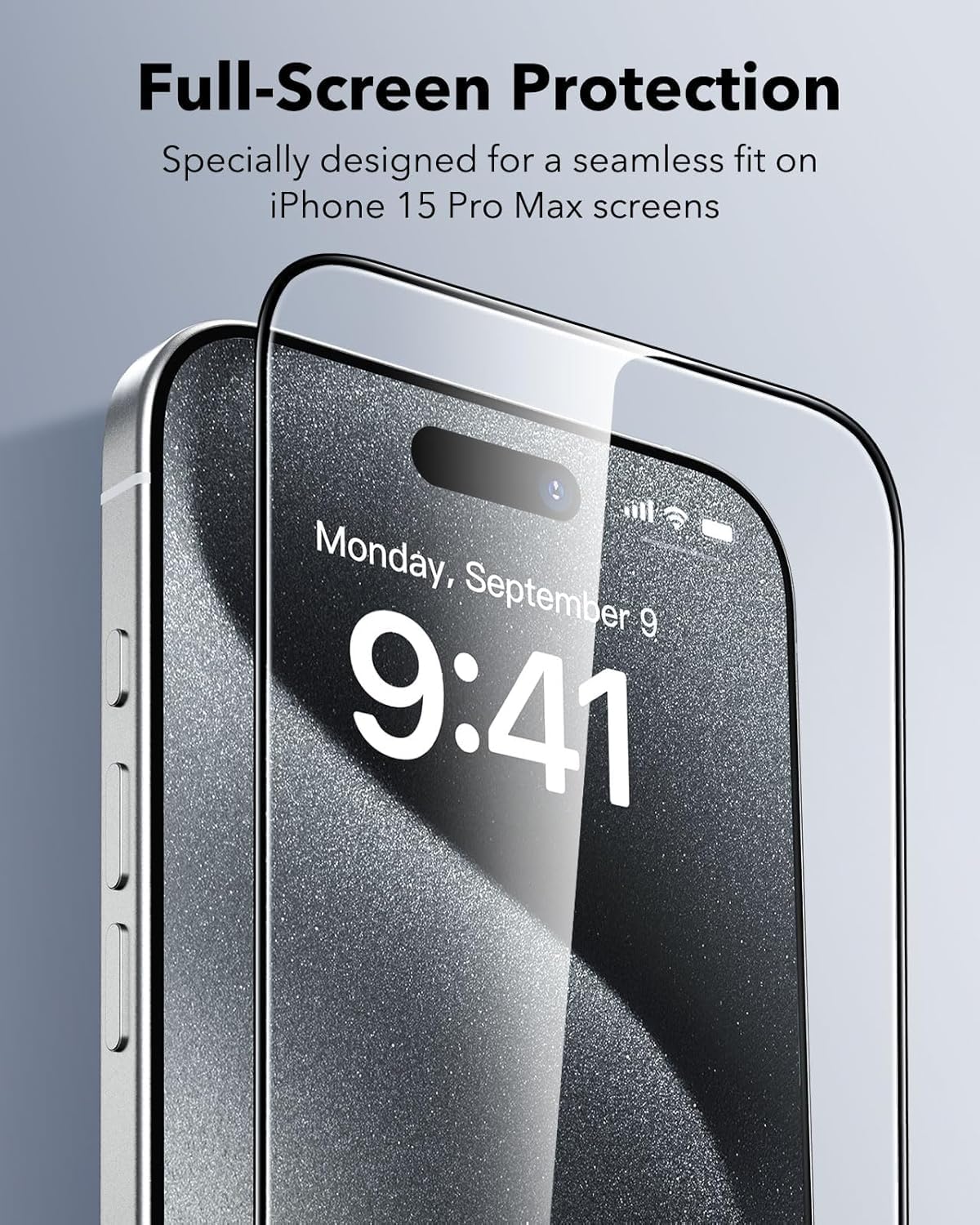 ESR Displayschutz für iPhone serie 14-17; Panzerglas, Eco-Frame