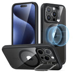 Schutzhülle mit ausklappbarem Ständer für iPhone 16 (Pro, Pro Max, Plus)